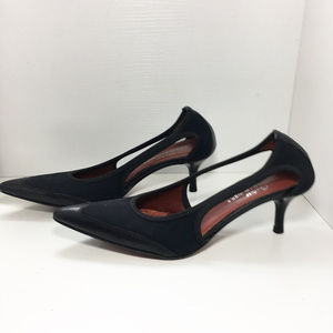 Donald J. Pliner | Wingtip Cutout Kitten Heels